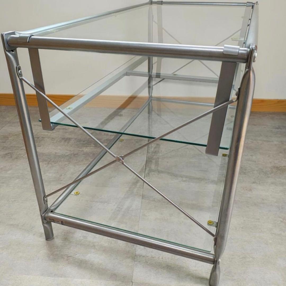 イケア IKEA LAXVIK メタルラック 収納棚 ガラステーブル 廃盤