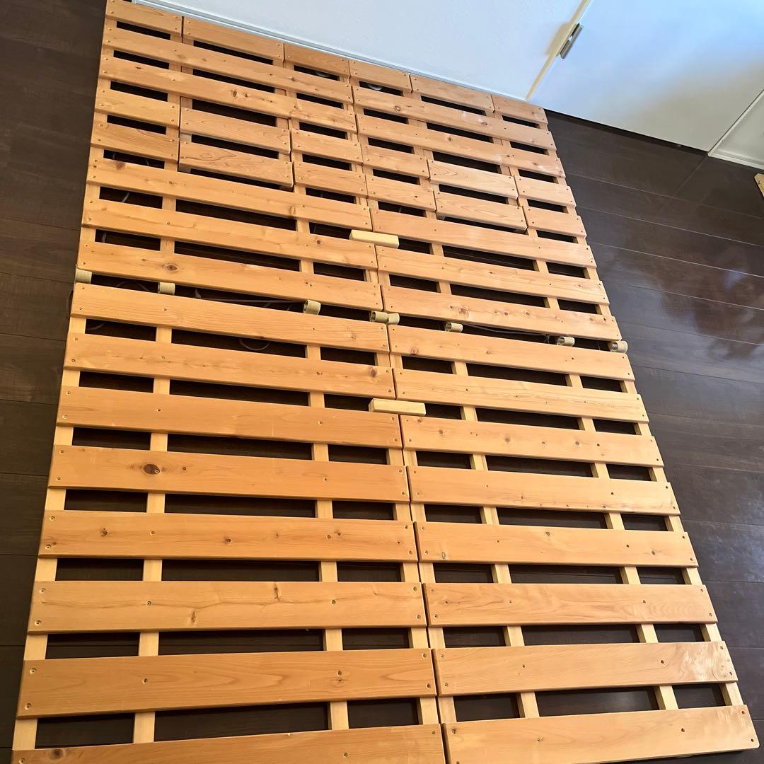 木製すのこベッド ダブル