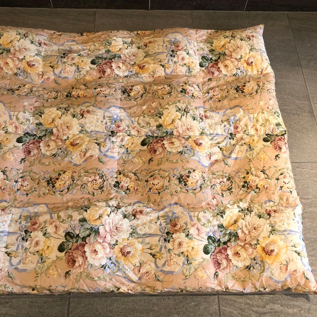 羽毛合い掛けふとん　日本製　綿100% フランス産ピレネーダウン　1.0 kg