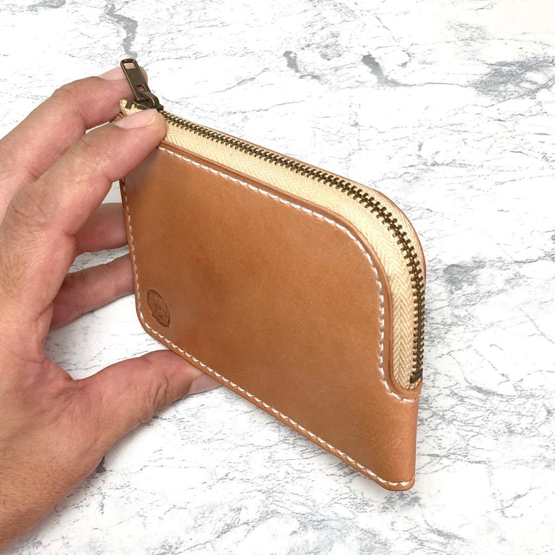 栃木レザー L字ファスナー財布 本革 フラグメントケース メンズ レディース