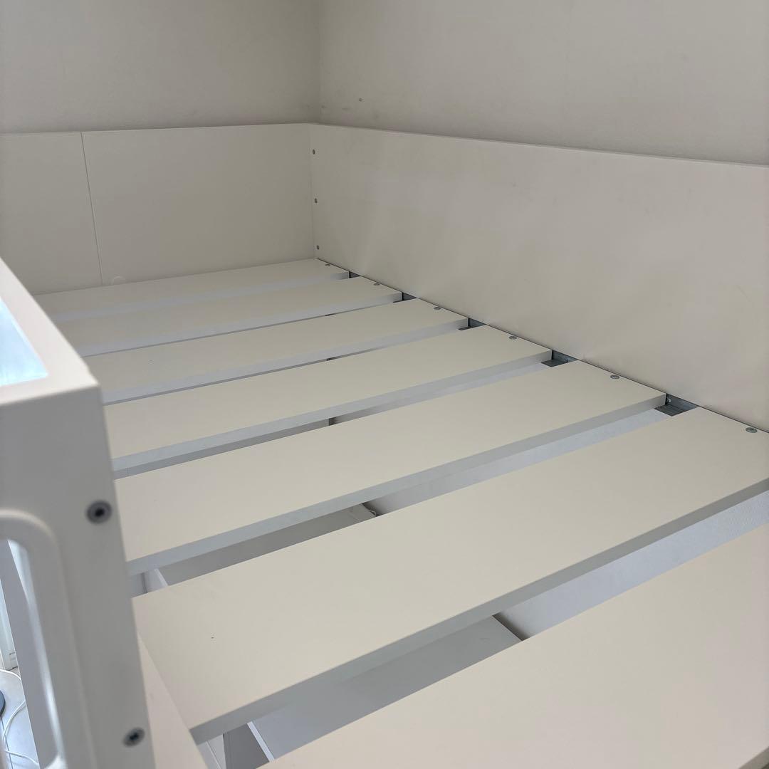 東京23区引き取り限定】 IKEA ロフトベッド 白stuva 机 ＆椅子 - メルカリ