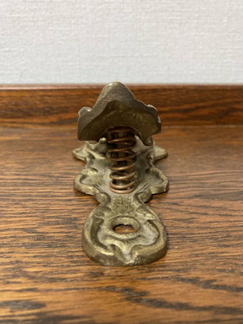 ビンテージ☆ハンドクリップ(大サイズ)壁掛けビクトリア朝 真鍮 ブロカント