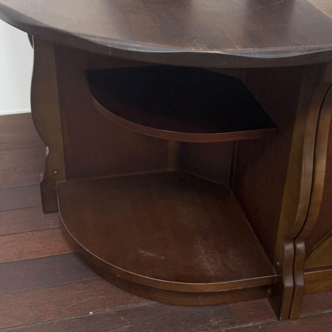 H21K3a カリモク RUSTIC カウンターテーブルセット 3点セット