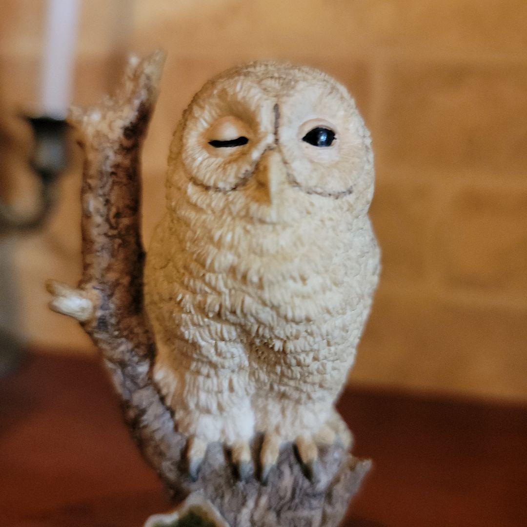 ご契約済みです！　　90'sヴィンテージ英国　ボーダーファインアーツ製フクロウ