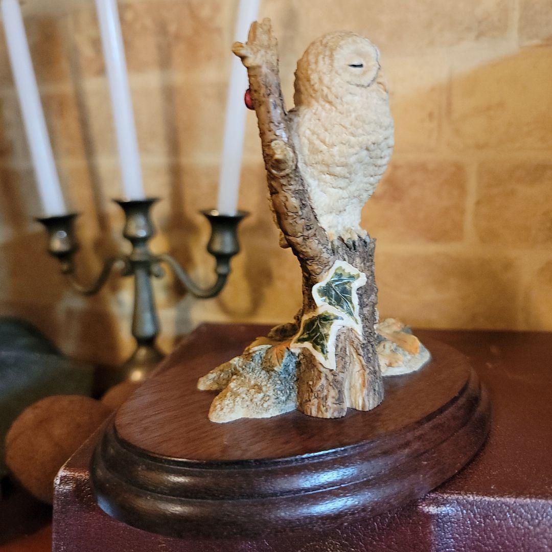 ご契約済みです！　　90'sヴィンテージ英国　ボーダーファインアーツ製フクロウ