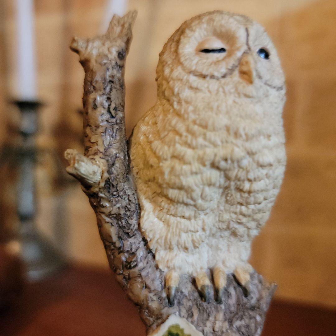 ご契約済みです！　　90'sヴィンテージ英国　ボーダーファインアーツ製フクロウ