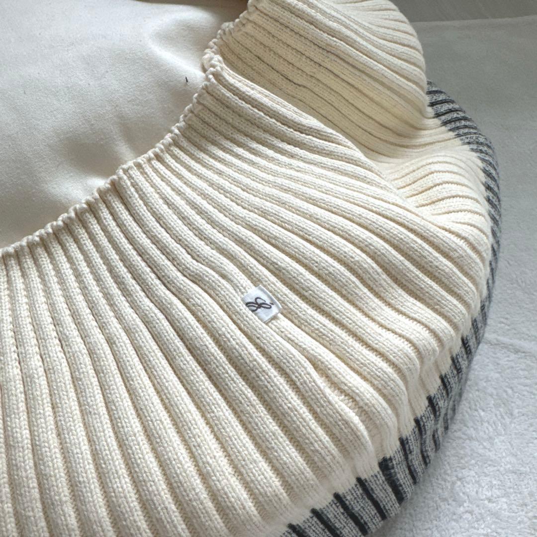 IDEE MINI PUUF ホワイトxブラック 本体 カバーセット