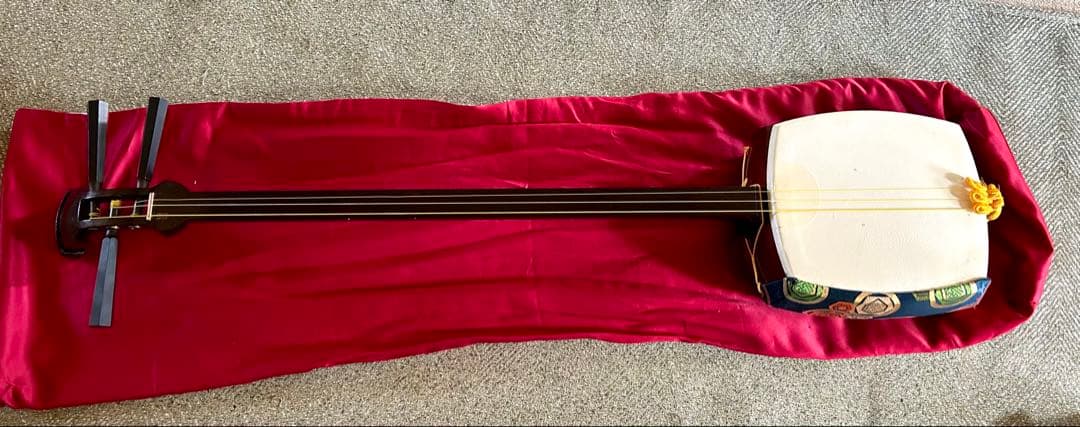 高級　美品　民謡三味線　中棹