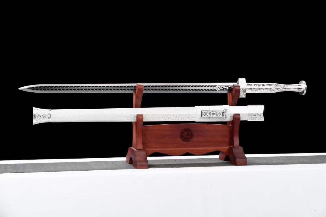 龍吟帝王剣漢剣八面双溝紋鋼 古兵器 武具 刀装具 日本刀 模造刀 居合刀