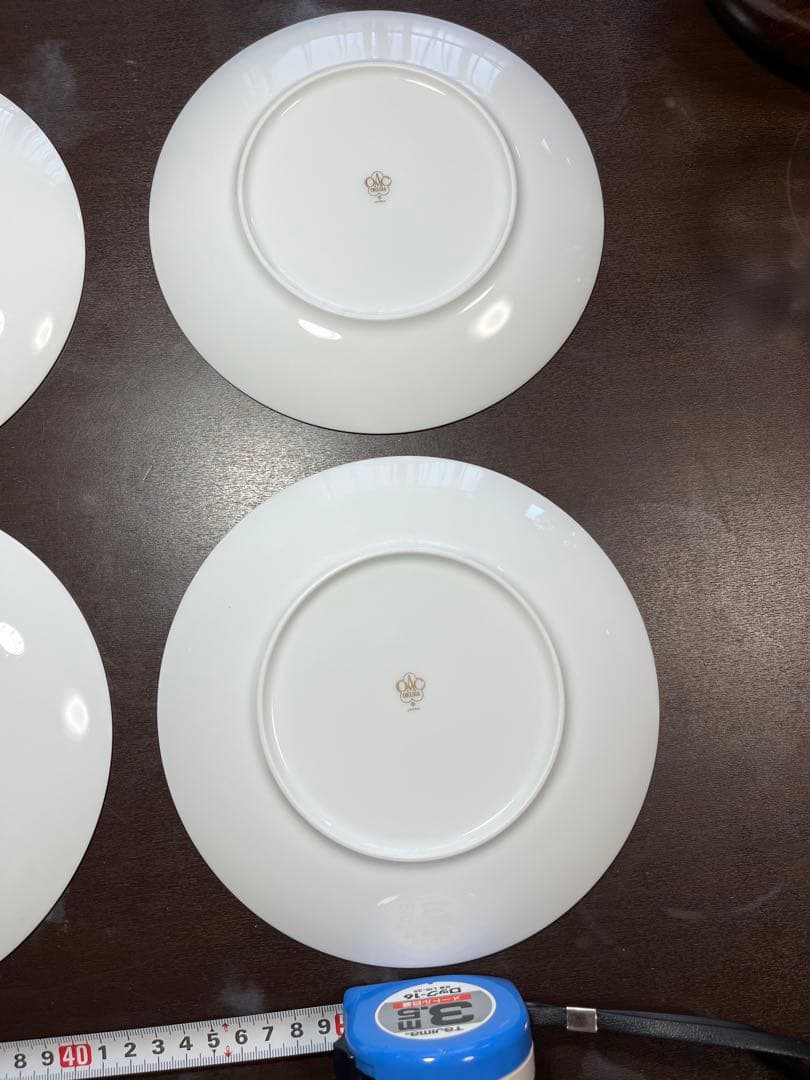 大倉陶園 ブルーローズ 19cmデザート皿 6枚セット