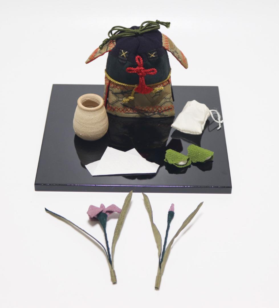 19,800円新品【端午の節句】昔農尚枝 古布細工/鎧（よろい）の香袋と菖蒲