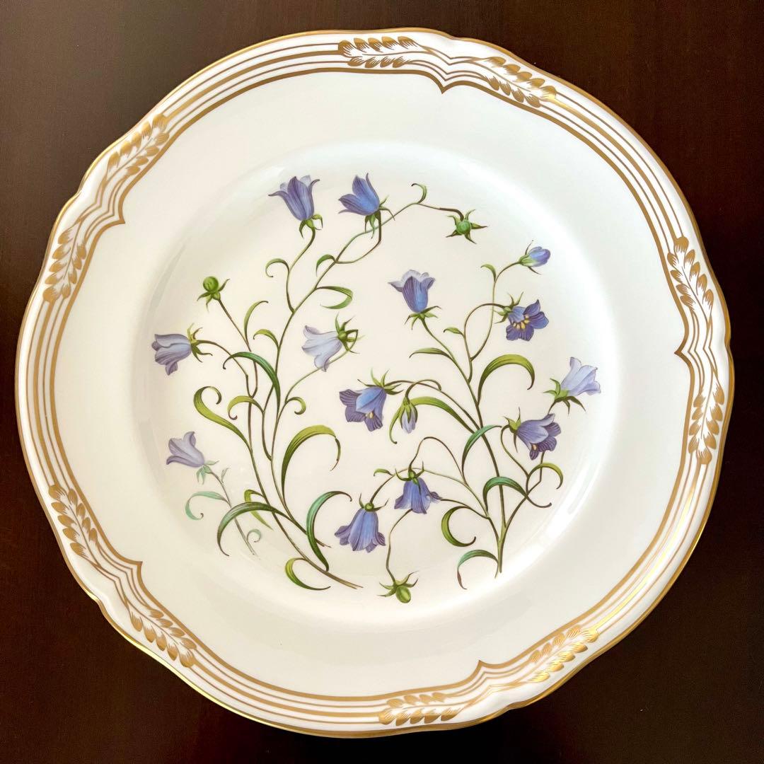 【希少品】英国製　スポード　カンパニュラ プレート(23.5cm)4枚 【美品】