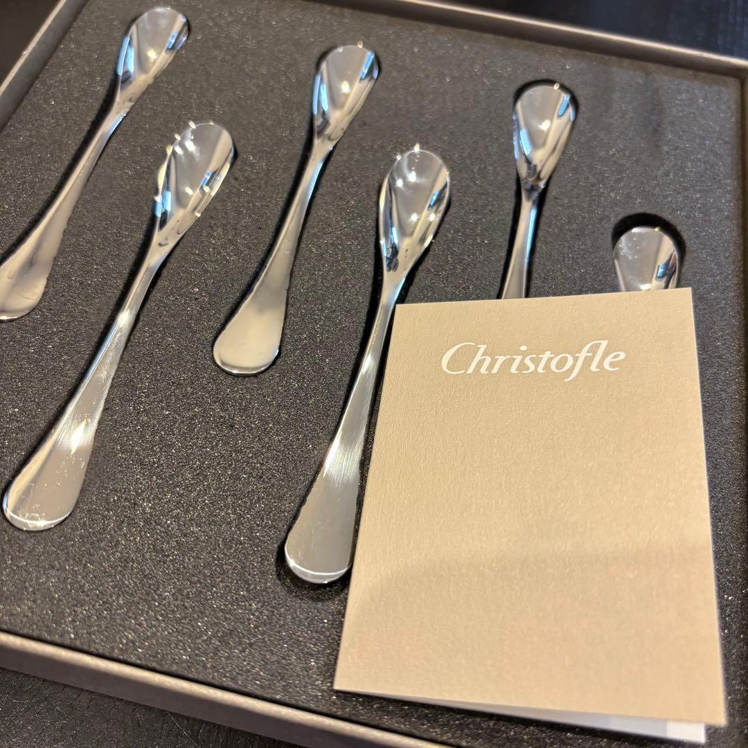 【新品未使用】Christofle スモールスプーン 6本セット