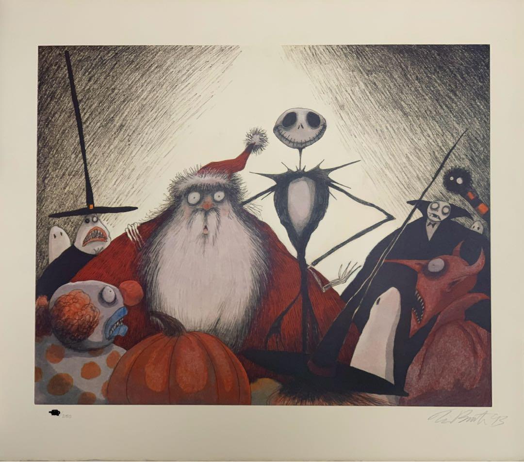 【超希少/限定250】『ナイトメア・ビフォア・クリスマス』リトグラフ