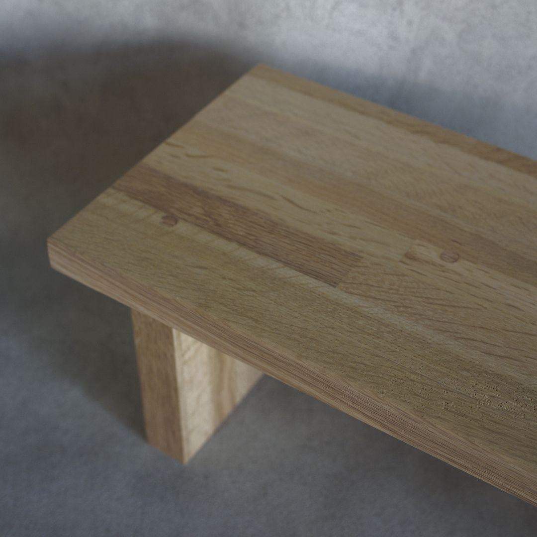 小さな踏み台　ナラ材　家具