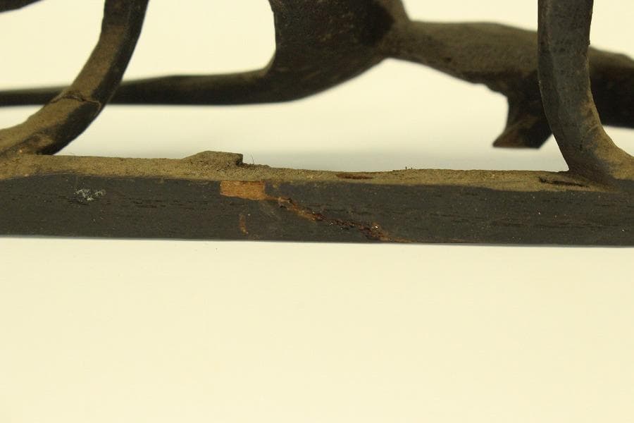 仏教美術 木刻 蓮花 彫刻飾り 時代物(LC995)