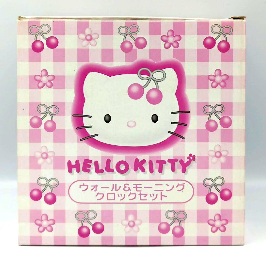 ハローキティ ウォール&モーニングクロックセット 1999年製 さくらんぼ