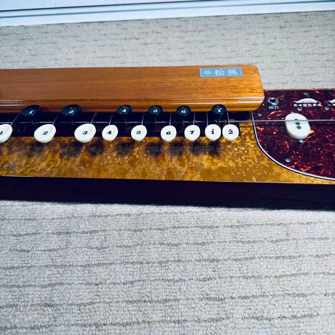 大正琴 琴伝流 ベース バス 松風 ハードケース 大正琴調子笛 接続ケーブル付