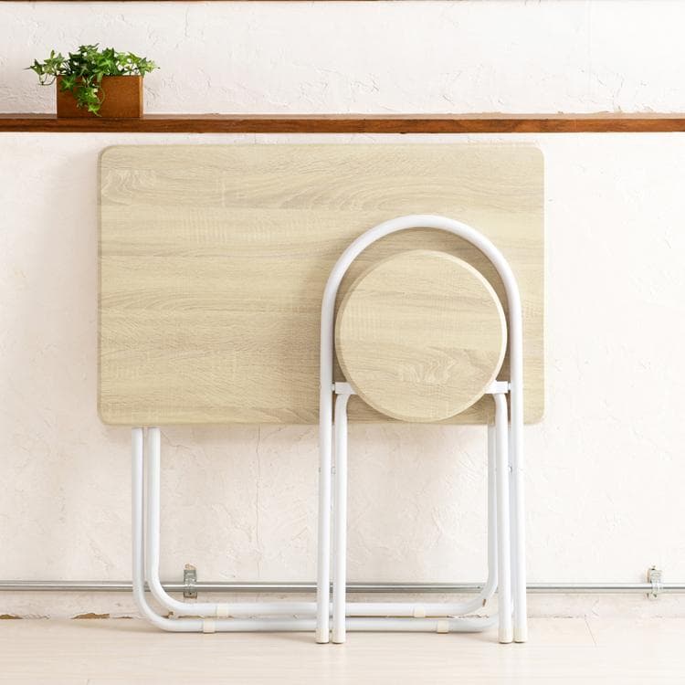 《新品・送料無料》ヴィンテージデスク＆チェア 幅80cm 折りたたみ式 テーブル