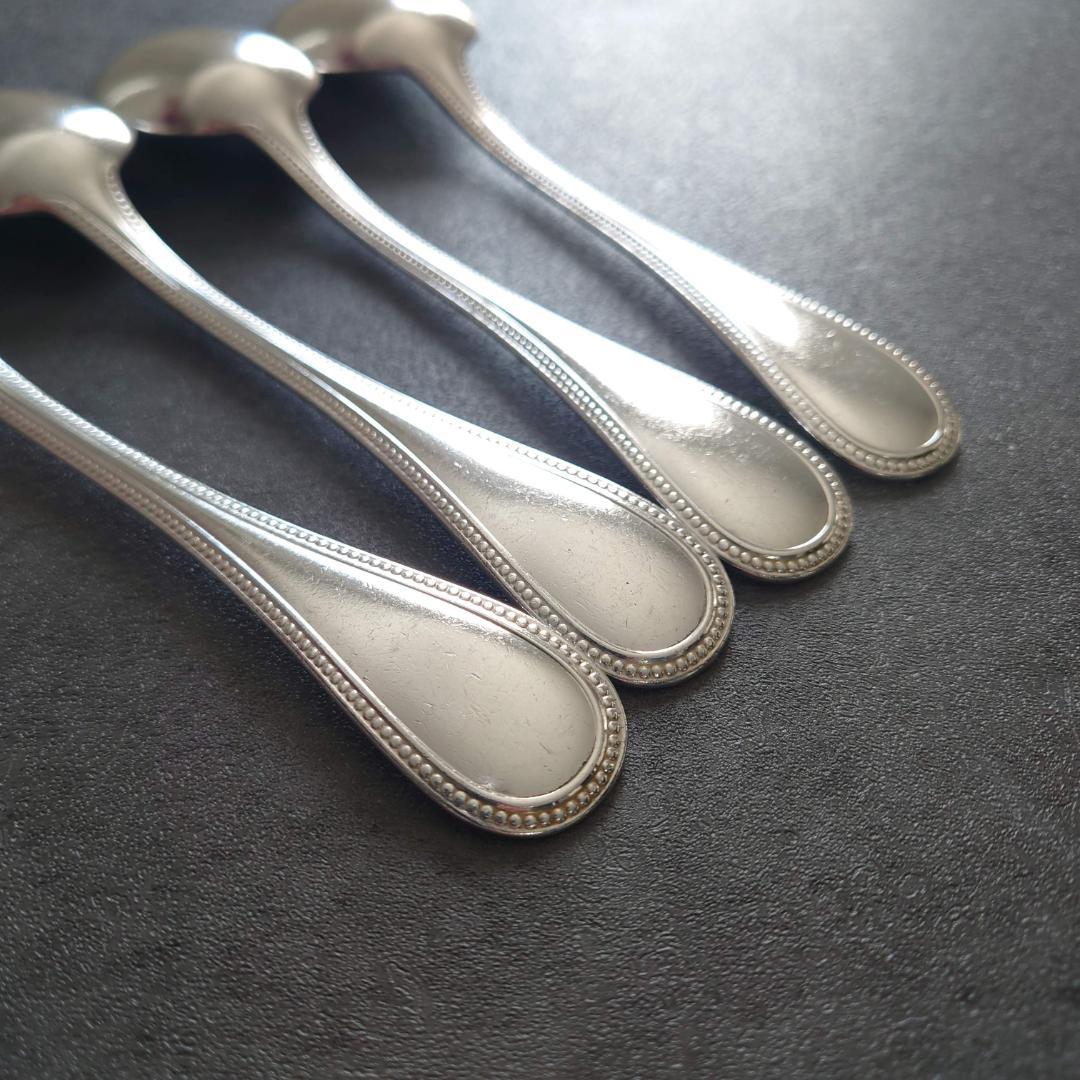 希少 クリストフル パール デザートスプーン 4点