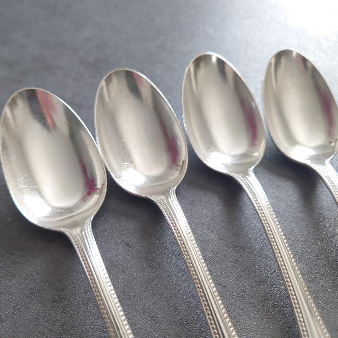 希少 クリストフル パール デザートスプーン 4点