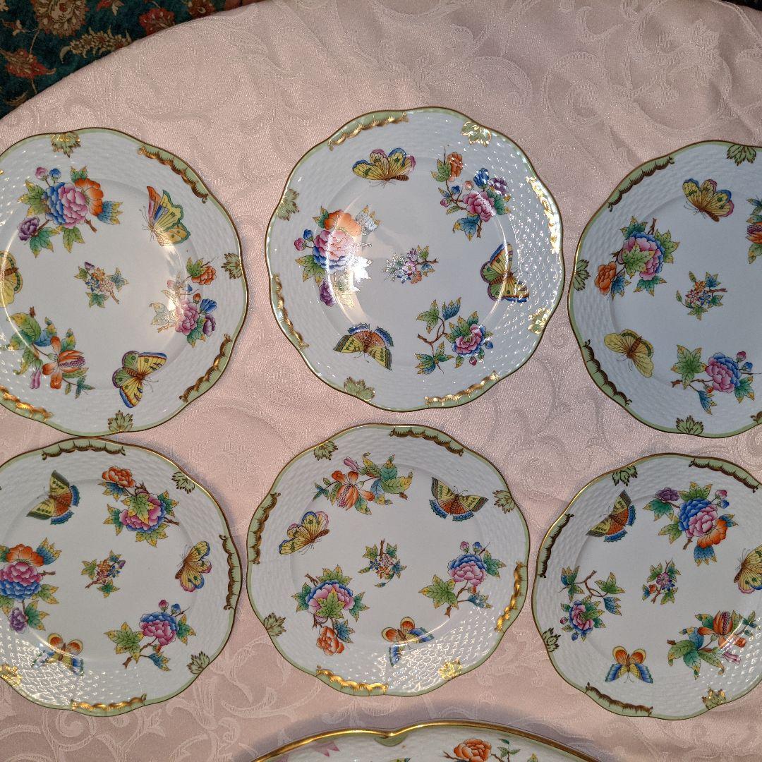 ヘレンド 最終価格貴重な6人用殆ど未使用 貴重なビクトリア ブーケ