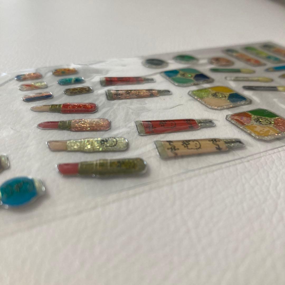 レア】ハローキティ＊キラふちもりシールサンリオ2004年＊コスメ化粧品