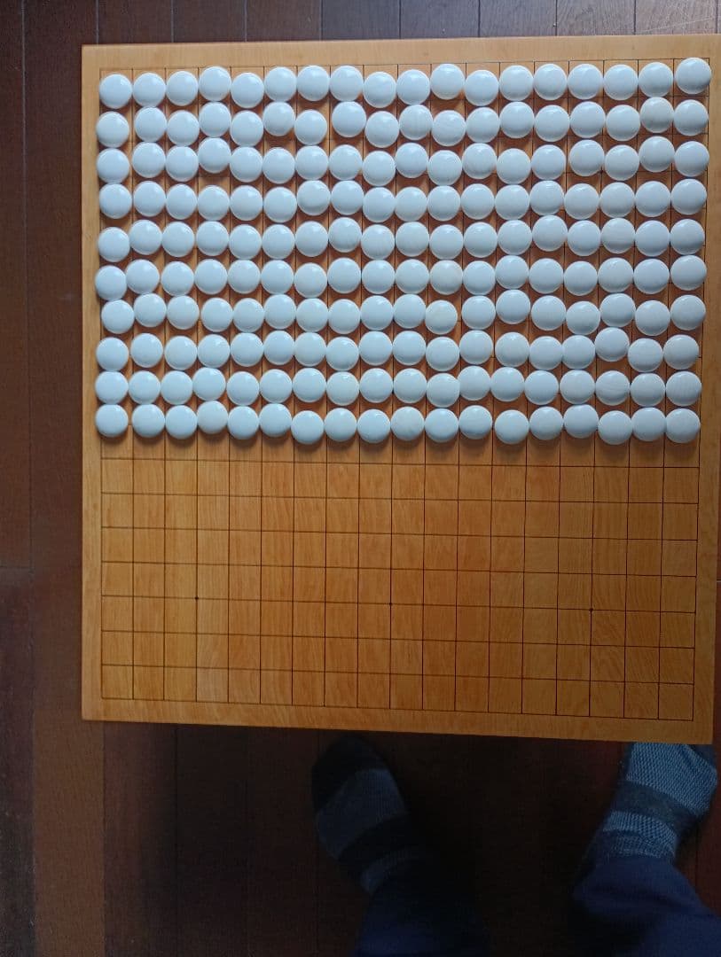 天地柾一枚板の国産 本榧足付碁盤