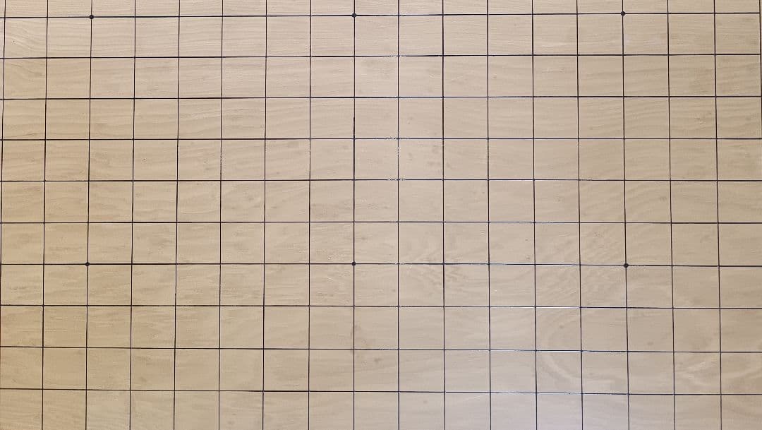 天地柾一枚板の国産 本榧足付碁盤