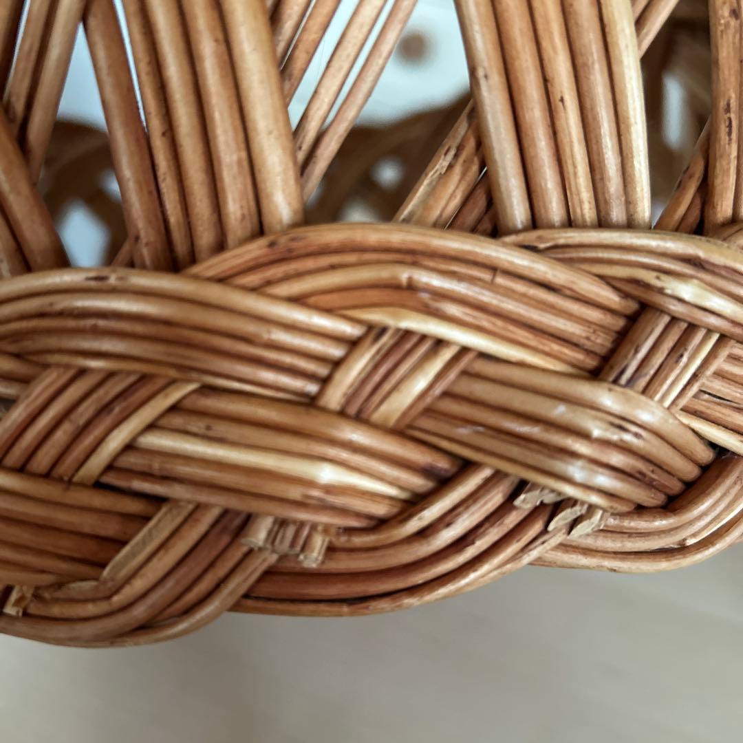 大きめ　バスケット　かご　ラトビア　ビンテージ