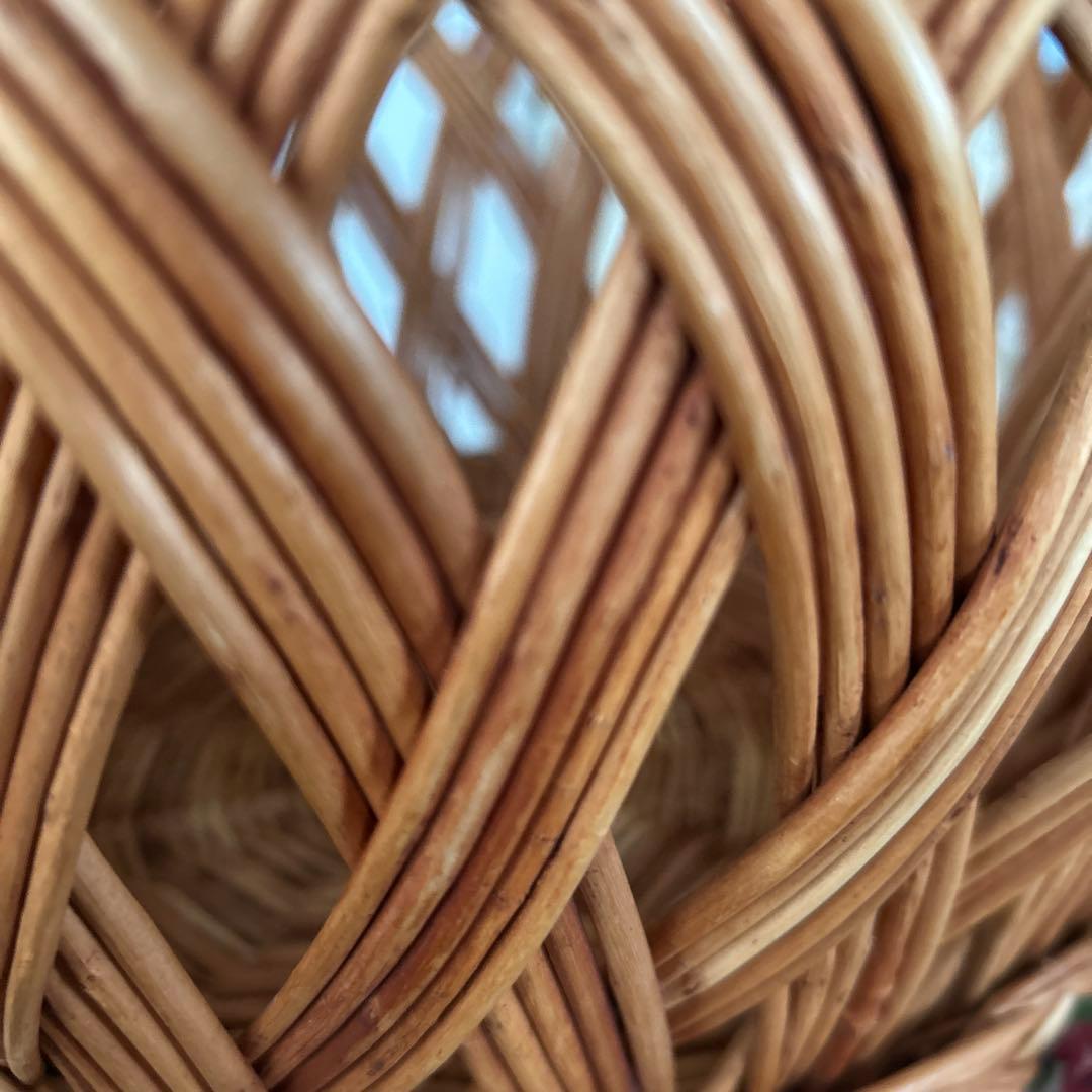 大きめ　バスケット　かご　ラトビア　ビンテージ