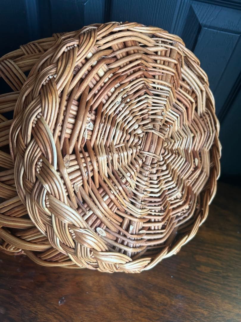 大きめ　バスケット　かご　ラトビア　ビンテージ