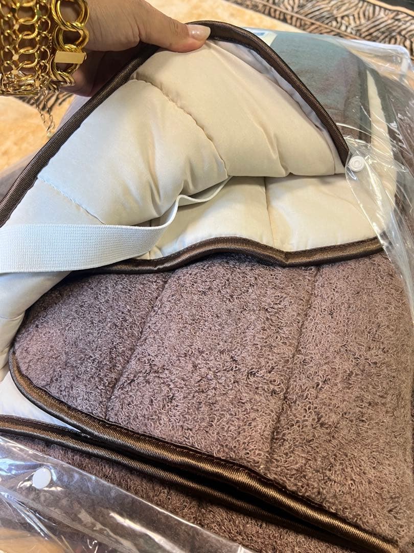 ロマンス小杉 ヒートウールケット 140×200cm 4枚セット ブラウン系