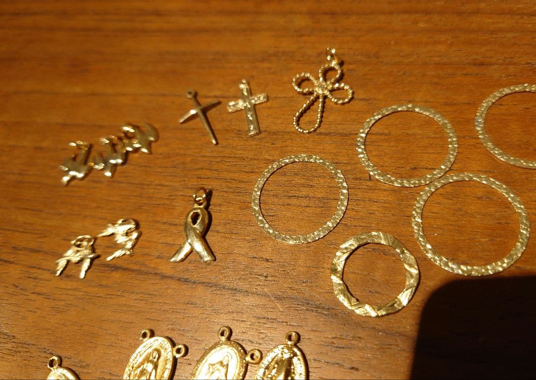 アクセサリー　パーツ　ハンドメイド　ゴールド　14kGF