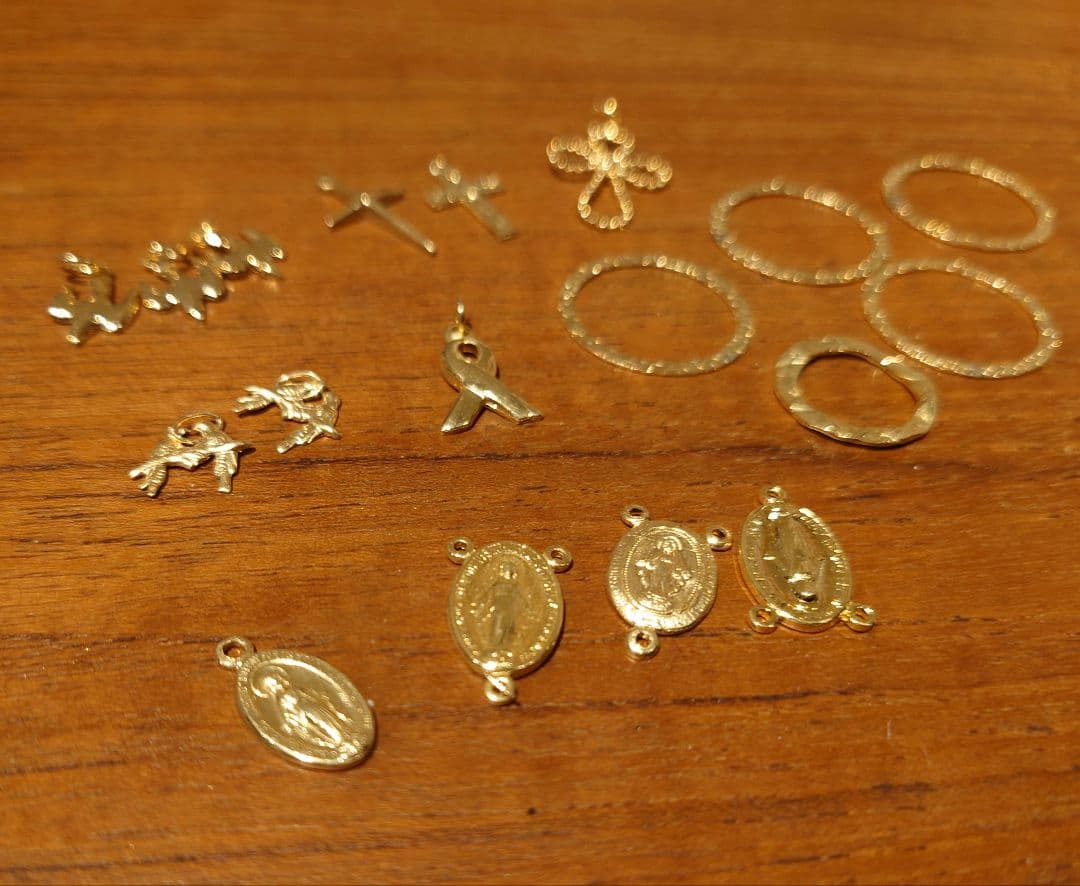 アクセサリー　パーツ　ハンドメイド　ゴールド　14kGF