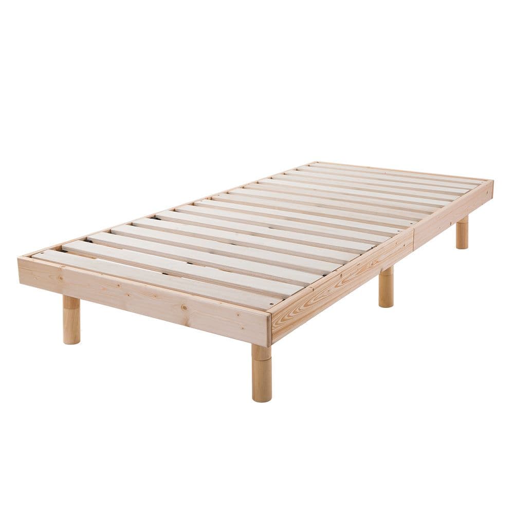 シングルベッド 天然パイン材 シングル 木製すのこベッド カントリー調 シンプル