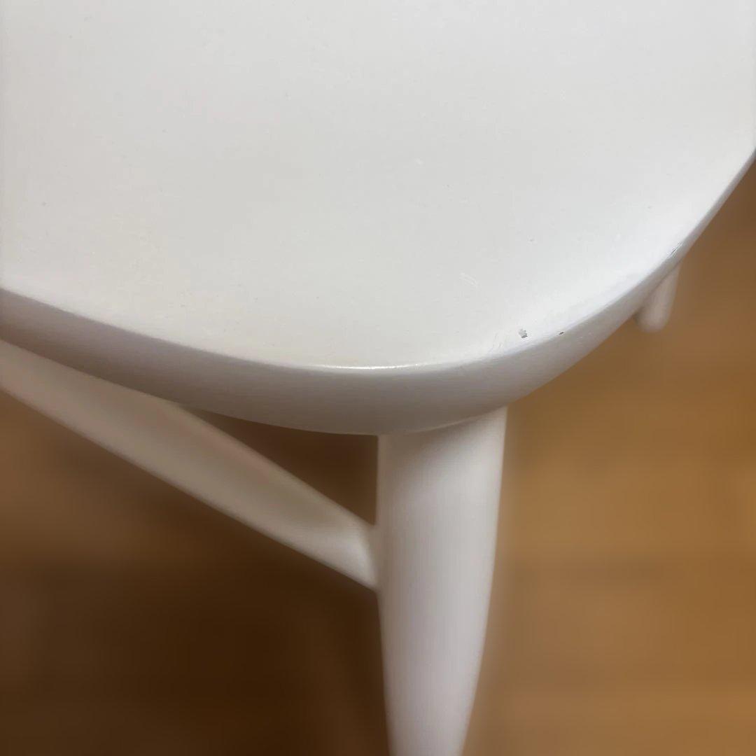 モモナチュラル　椅子　ホワイト　1脚