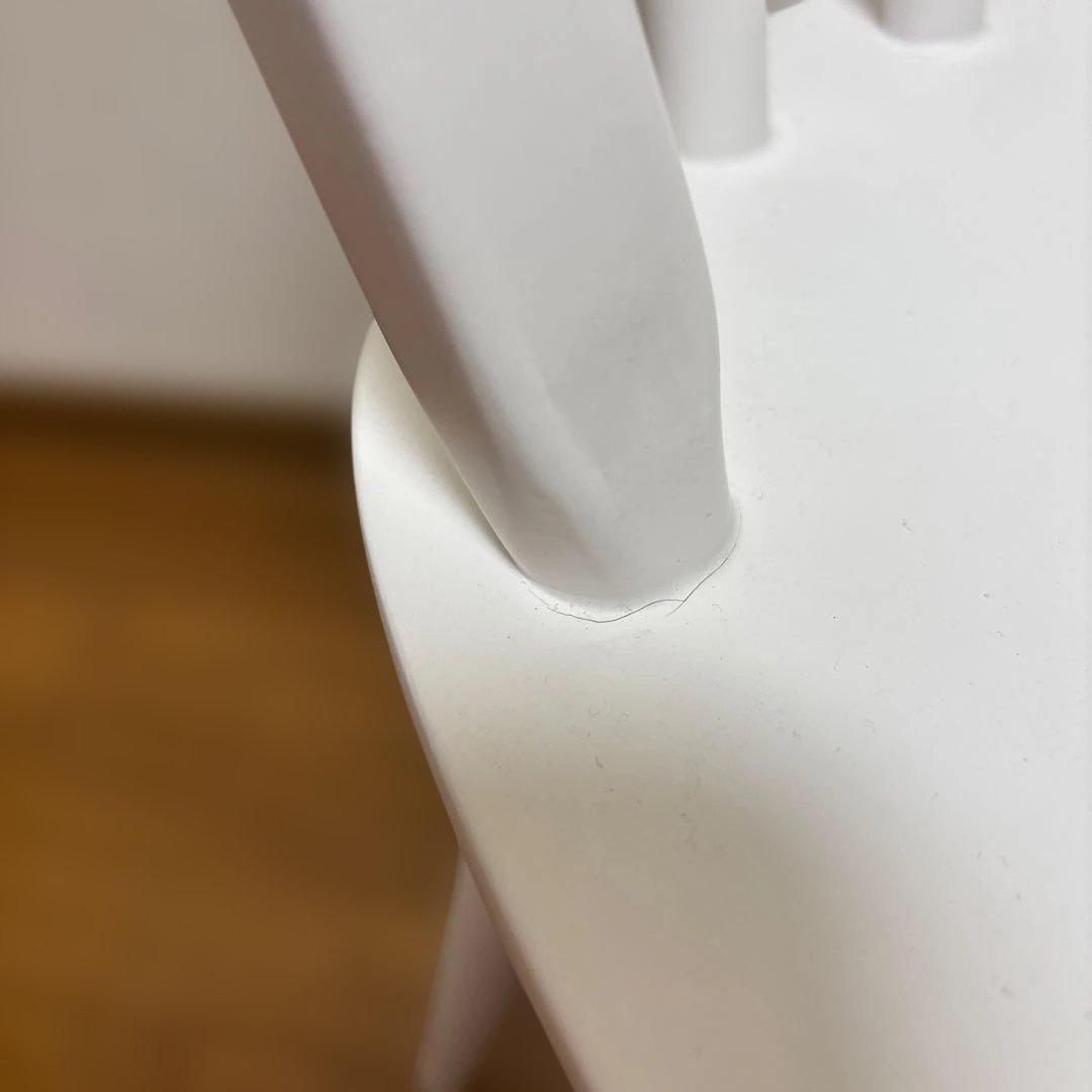 モモナチュラル　椅子　ホワイト　1脚