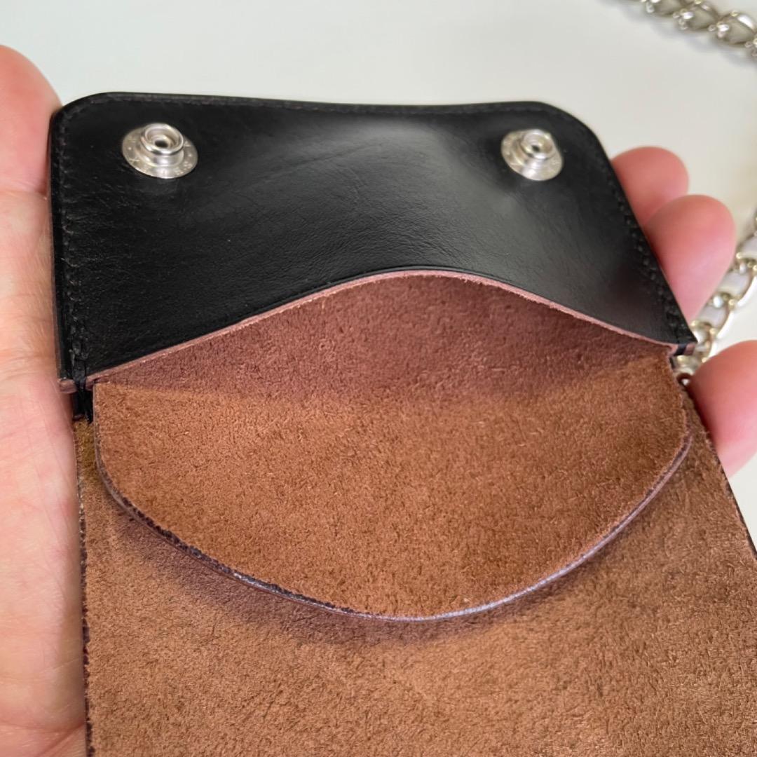 ご注文品　ミニトラッカーウォレット　ロウ付けチェーンセット　ホースハイドレザー