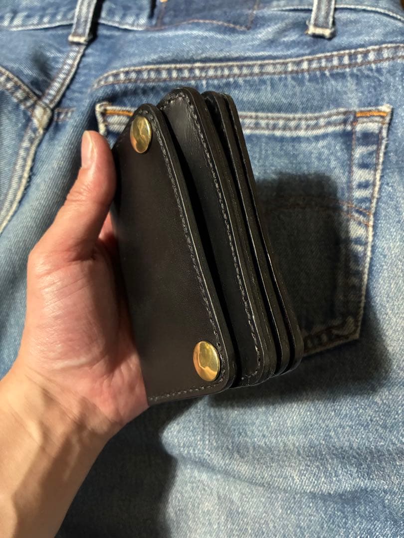 トラッカーウォレット　ショート　イタリアンレザー　ブルガロ