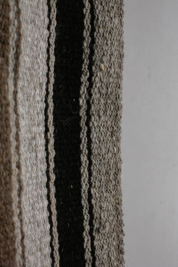 204cm×35cm キリムラグ　ランナーラグ　ウール　コットン　ネイティブ柄