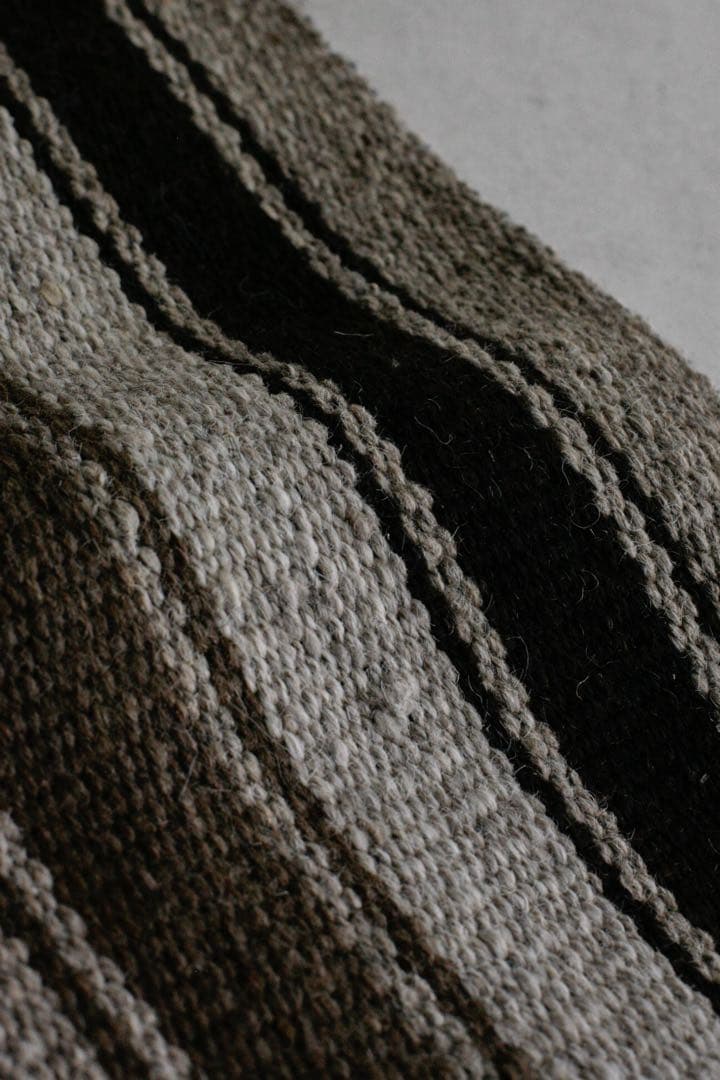 204cm×35cm キリムラグ　ランナーラグ　ウール　コットン　ネイティブ柄