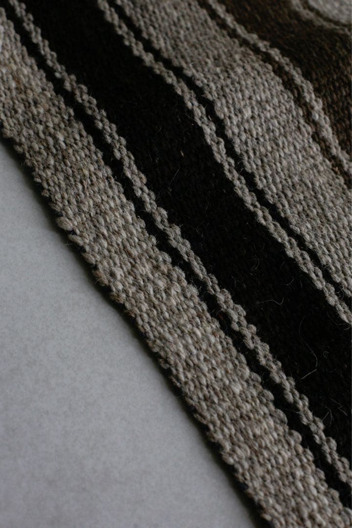 204cm×35cm キリムラグ　ランナーラグ　ウール　コットン　ネイティブ柄