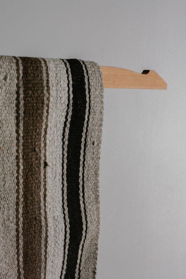 204cm×35cm キリムラグ　ランナーラグ　ウール　コットン　ネイティブ柄