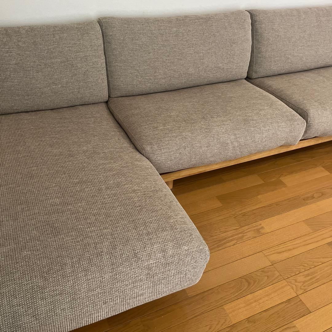 美品☆無印良品　ゆったり座れるアームレスソファ　カウチのみ