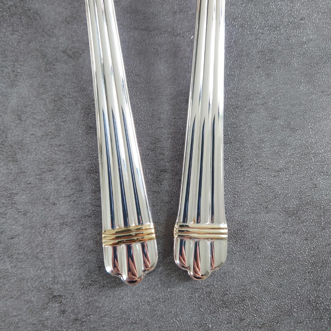 希少 美品 クリストフル アリアゴールドリング サービングセット 2点
