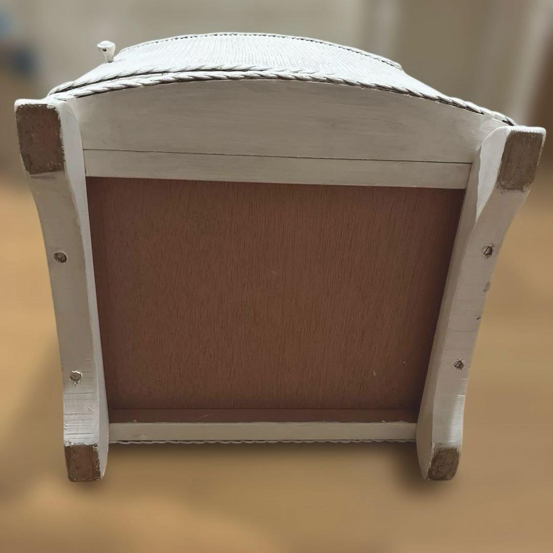 アンティーク家具 ロイドルーム風？ ベッドサイド キャビネット ガラス