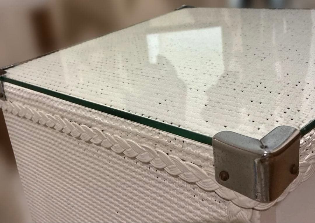 アンティーク家具 ロイドルーム風？ ベッドサイド キャビネット ガラス