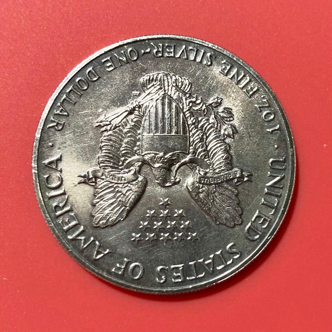 アメリカ　イーグル銀貨　1オンス　31.4g　1989　ケース付　古銭