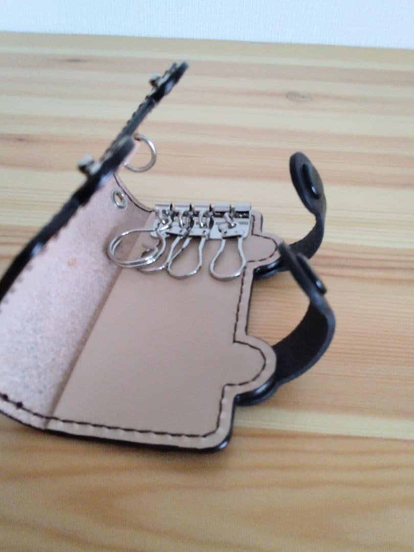 スマートキーケース　ブライドルレザー　牛ヌメ革　ハンドメイド